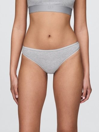 Tanga de algodón elástico orgánico Tanga de algodón elástico orgánico