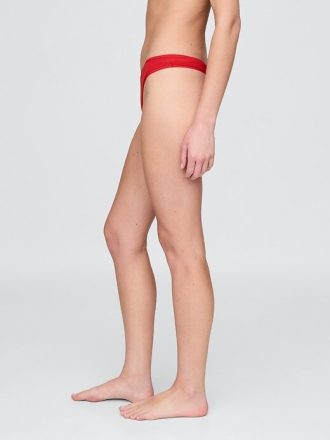 Tanga de algodón elástico orgánico Tanga de algodón elástico orgánico