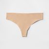 Tanga invisible de algodón elástico orgánico Tanga invisible de algodón elástico orgánico