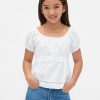 Top ajustado con mangas abullonadas para niños Top ajustado con mangas abullonadas para niños