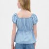 Top babydoll de mezclilla para niños Top babydoll de mezclilla para niños