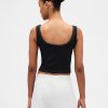 Top corto sin mangas de canalé sin costuras GapFit Top corto sin mangas de canalé sin costuras GapFit