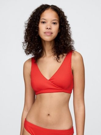 Top de bikini de canalé