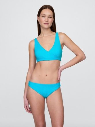 Top de bikini de canalé