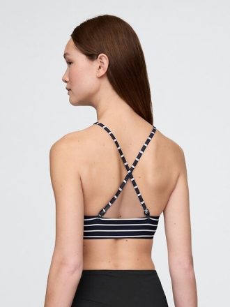 Top de bikini de cuello alto
