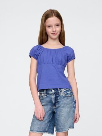 Top de cuello redondo para niños