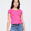 Top de cuello redondo para niños