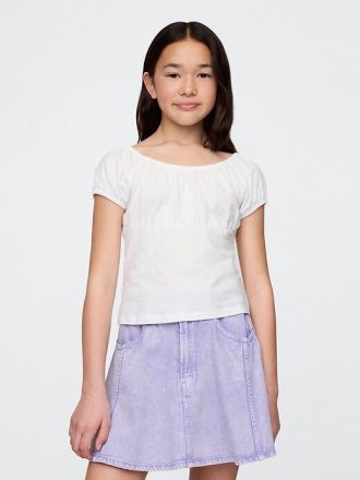 Top de cuello redondo para niños