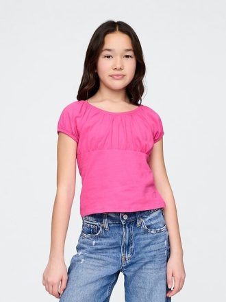 Top de cuello redondo para niños