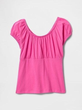 Top de cuello redondo para niños