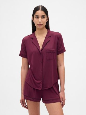 Top de pijama de modal