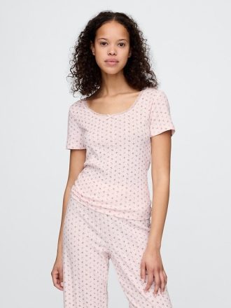 Top de pijama de punto