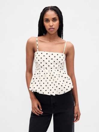 Top de popelina con burbujas