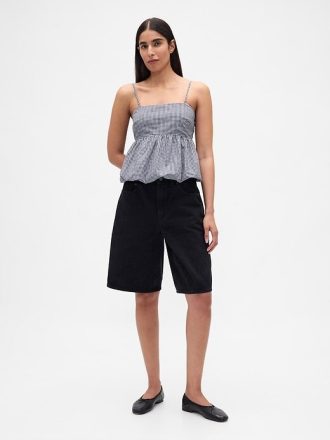 Top de popelina con burbujas