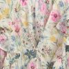 Top floral con ribete de volantes