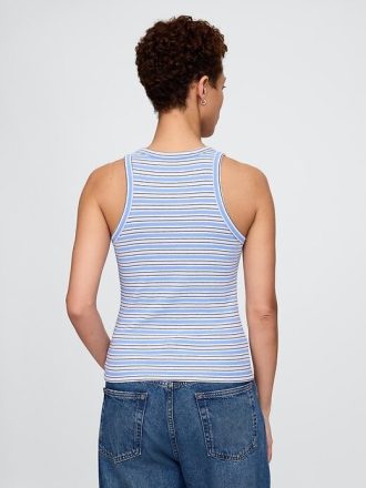 Top halter con logo moderno de canalé