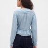 Top peplum con cuello en V Top peplum con cuello en V