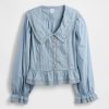 Top peplum con cuello en V Top peplum con cuello en V