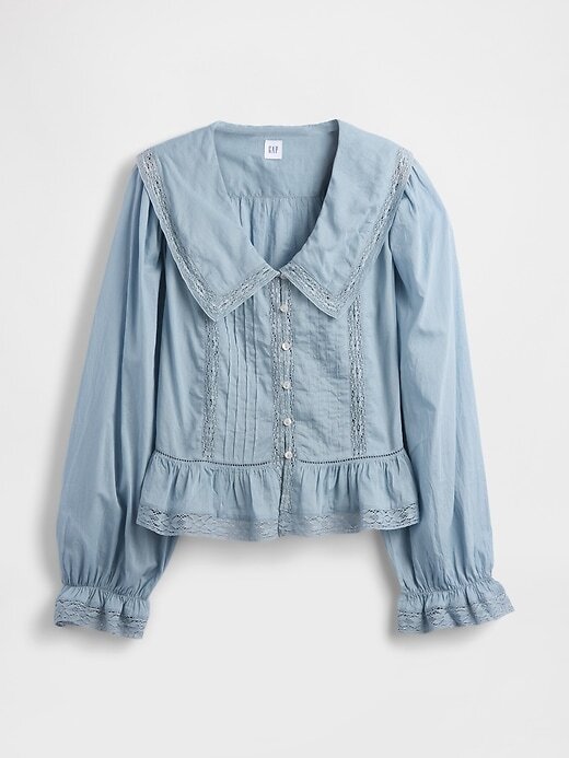 Top peplum con cuello en V Top peplum con cuello en V