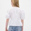 Top peplum con mangas abullonadas para niños Top peplum con mangas abullonadas para niños