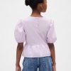 Top peplum con mangas abullonadas para niños Top peplum con mangas abullonadas para niños