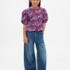 Top peplum con mangas abullonadas para niños Top peplum con mangas abullonadas para niños