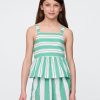 Top peplum de popelina para niños Top peplum de popelina para niños