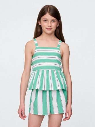 Top peplum de popelina para niños