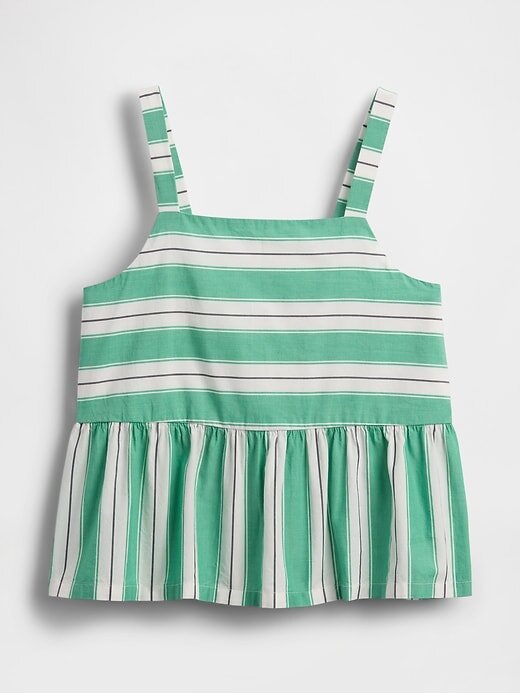 Top peplum de popelina para niños Top peplum de popelina para niños