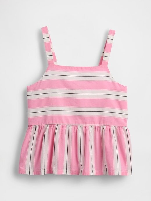 Top peplum de popelina para niños Top peplum de popelina para niños