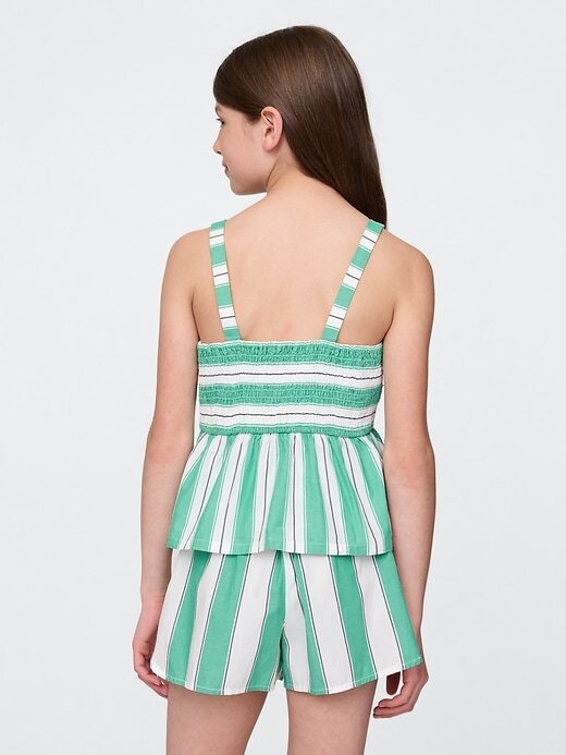 Top peplum de popelina para niños Top peplum de popelina para niños