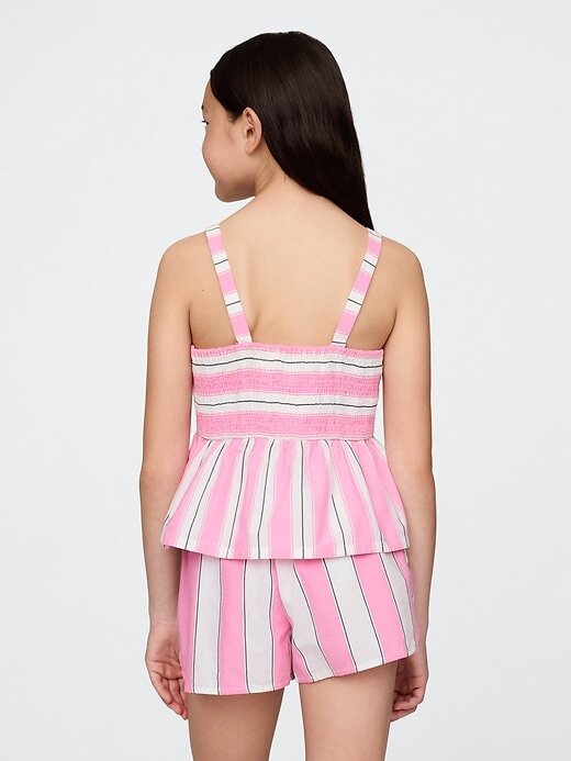 Top peplum de popelina para niños Top peplum de popelina para niños
