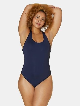 Traje de baño clásico de una pieza Andie Tulum – Torso largo