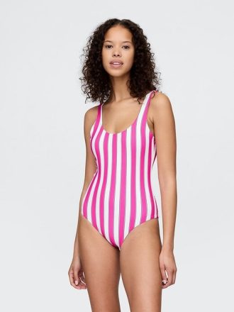 Traje de baño de cuello redondo