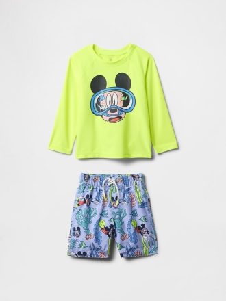 Traje de baño de dos piezas Gap × Disney para bebés y niños pequeños