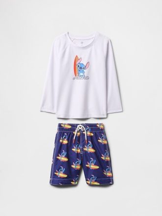 Traje de baño de dos piezas Gap × Disney para bebés y niños pequeños