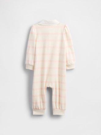 Traje de baño de una pieza con logo de oso universitario vintage suave para bebé