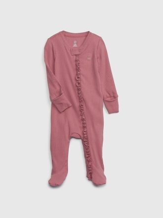 Traje de baño de una pieza con pies TinyRib de Baby First Favorites