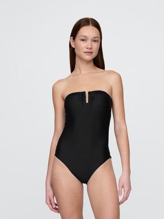 Traje de baño de una pieza sin tirantes