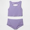 Traje de baño tankini de dos piezas con recortes para niños