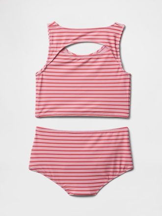 Traje de baño tankini de dos piezas con recortes para niños