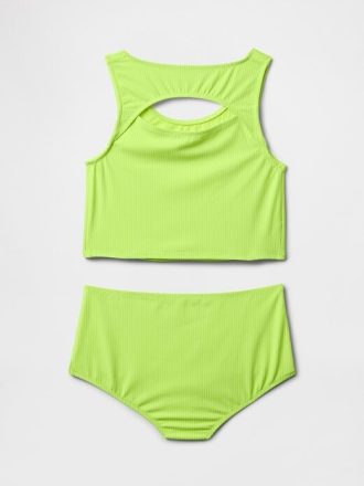 Traje de baño tankini de dos piezas con recortes para niños Traje de baño tankini de dos piezas con recortes para niños