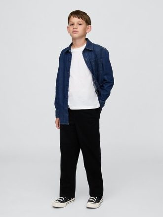 Uniforme para niños relajado y fácil en color caqui