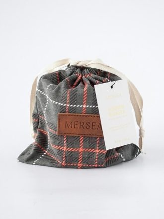 Vela en bolsa con estampado de calabaza Mersea Whimsea Plaid