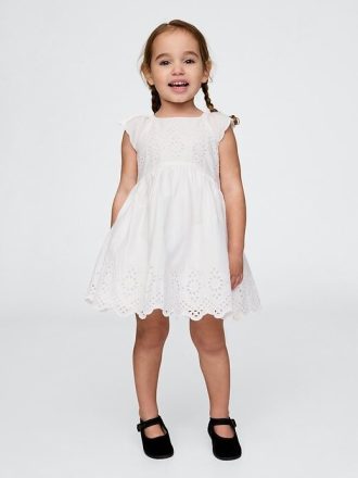 Vestido con ojales para bebés y niños pequeños
