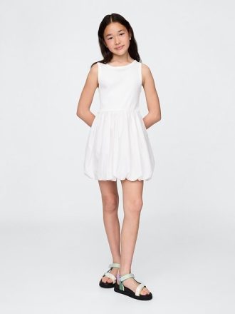 Vestido de burbujas para niños con técnica mixta