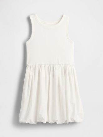 Vestido de burbujas para niños con técnica mixta