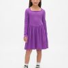 Vestido de cuello cuadrado para niños Vestido de cuello cuadrado para niños