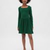 Vestido de cuello cuadrado para niños Vestido de cuello cuadrado para niños