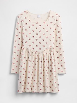 Vestido de cuello cuadrado para niños